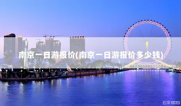 南京一日游报价(南京一日游报价多少钱)
